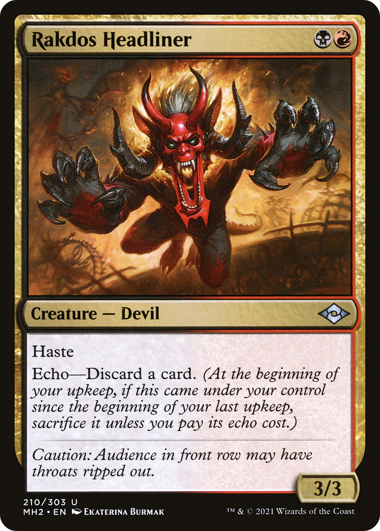 Rakdos Headliner (MH2-210) - Modern Horizons 2 [Uncommon]