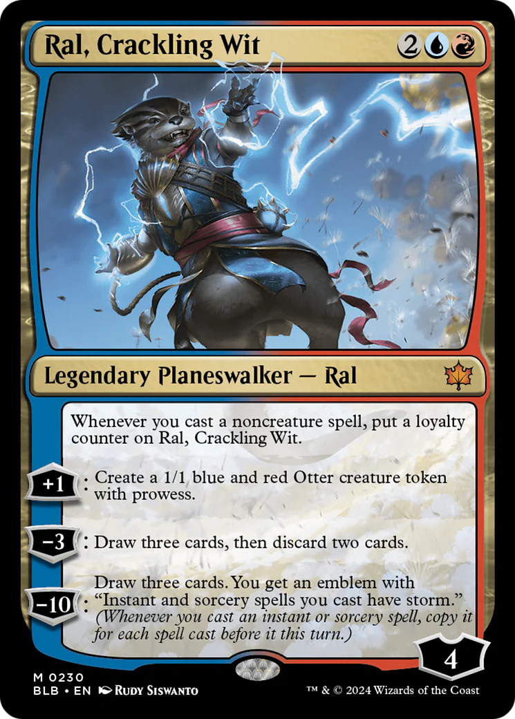 Ral, Crackling Wit (BLB-230) - Bloomburrow Foil [Mythic]