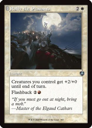 Rally the Peasants (Retro Frame) (INR-347) - Innistrad Remastered Foil [Uncommon]