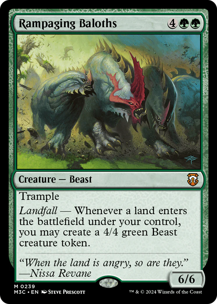 Rampaging Baloths (M3C-239) - Modern Horizons 3 Commander [Mythic]