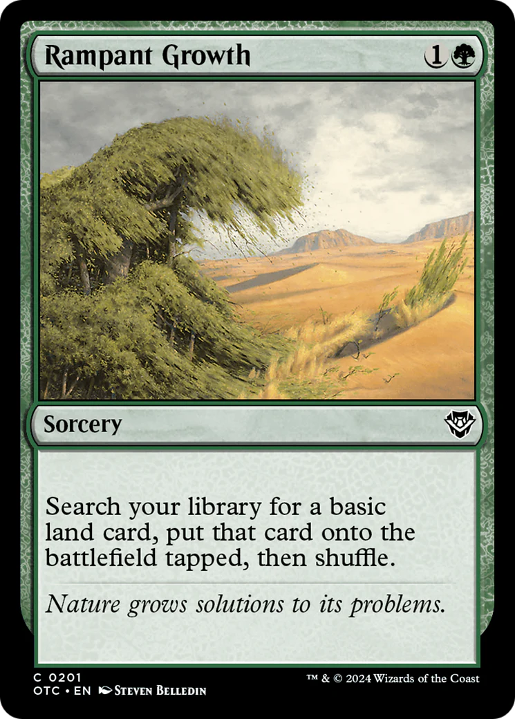 Rampant Growth (OTC-201) - Outlaws of Thunder Junction Commander [Common]