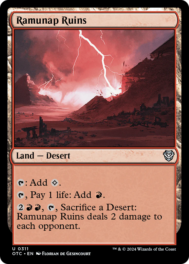 Ramunap Ruins (OTC-311) - Outlaws of Thunder Junction Commander [Uncommon]