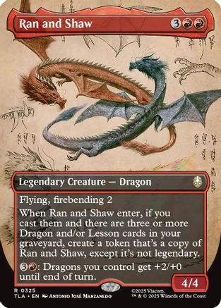 Ran and Shaw (Borderless) (TLA-325) - Avatar: The Last Airbender Foil [Rare]