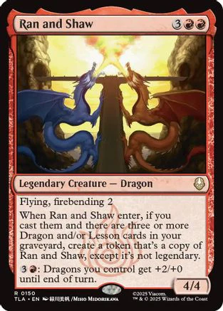 Ran and Shaw (TLA-150) - Avatar: The Last Airbender [Rare]