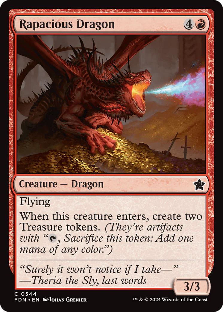 Rapacious Dragon (FDN-544) - Foundations [Common]