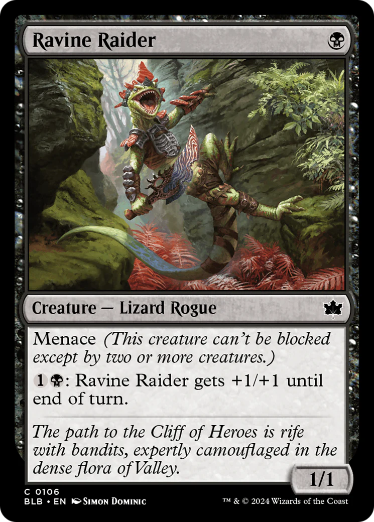 Ravine Raider (BLB-106) - Bloomburrow Foil [Common]