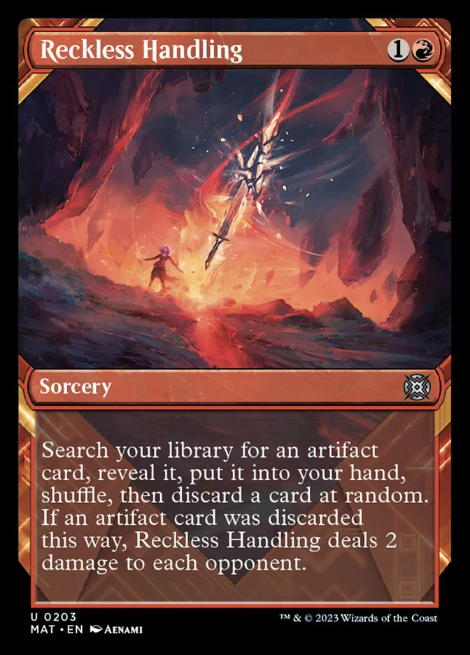 Reckless Handling (MAT-203) - March of the Machine: The Aftermath: (Showcase) Foil [Uncommon]