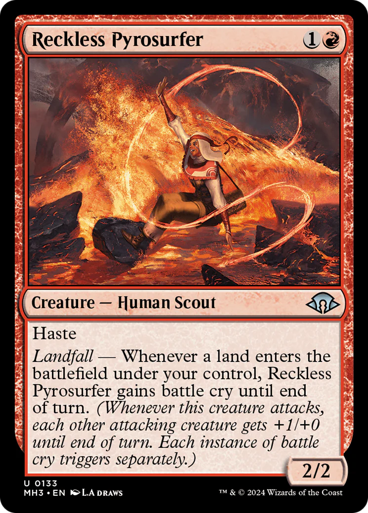 Reckless Pyrosurfer (MH3-133) - Modern Horizons 3 Foil [Uncommon]