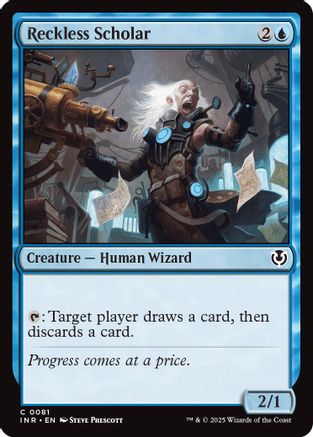 Reckless Scholar (INR-081) - Innistrad Remastered Foil [Common]