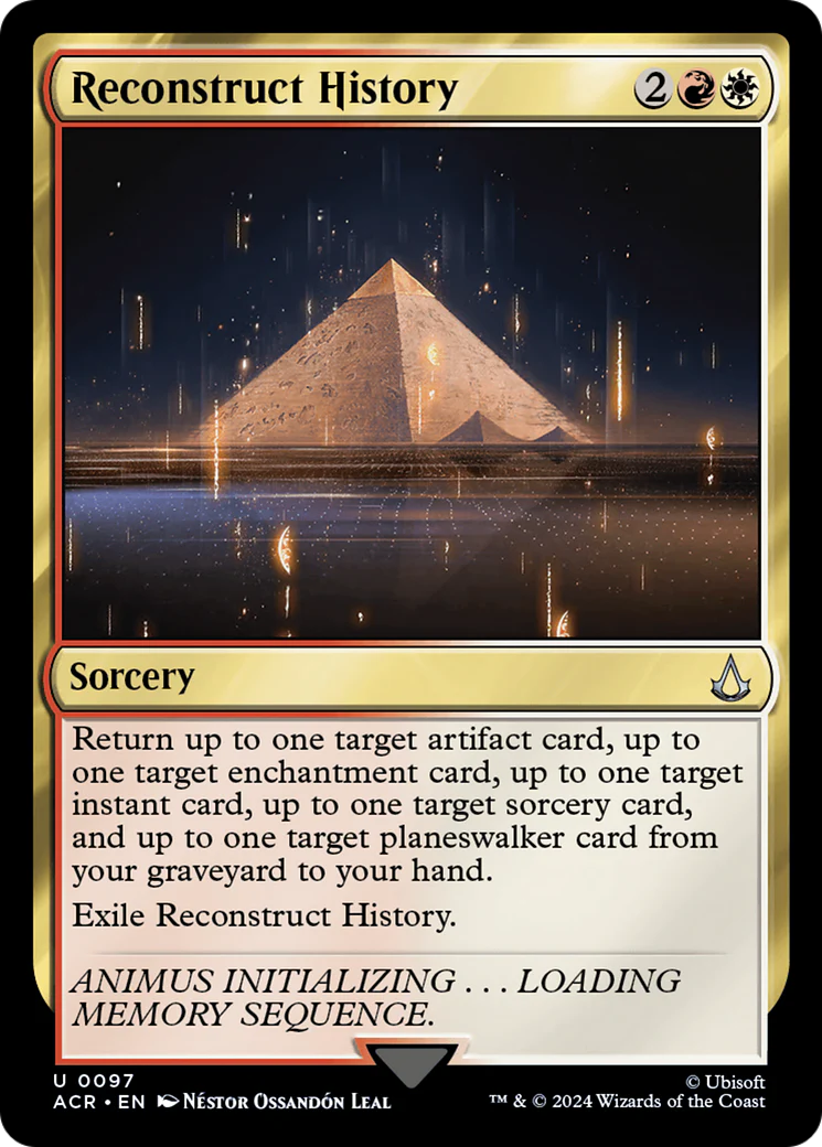 Reconstruct History (ACR-097) - Assassin's Creed Foil [Uncommon]