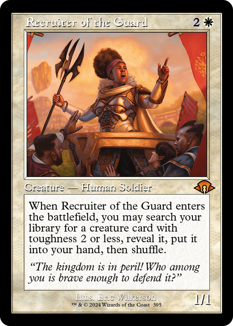 Recruiter of the Guard (MH3-395) - Modern Horizons 3 Foil [Mythic] Retro Frame