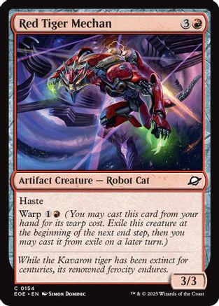 Red Tiger Mechan (EOE-154) - Edge of Eternities [Common]