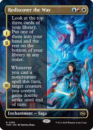 Rediscover the Way (Borderless) (TDM-388) - Tarkir: Dragonstorm Foil [Rare]