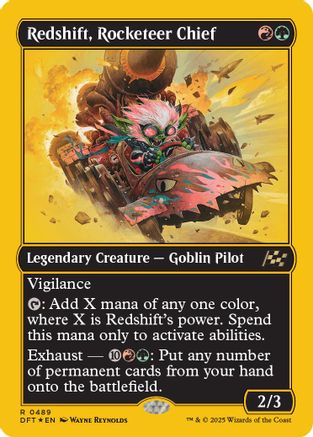 Redshift, Rocketeer Chief (First-Place Foil) (DFT-489) - Aetherdrift Foil [Rare]