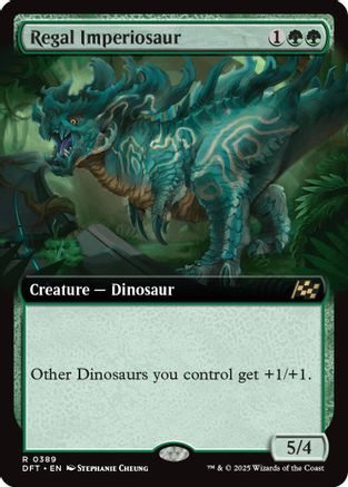Regal Imperiosaur (Extended Art) (DFT-389) - Aetherdrift [Rare]