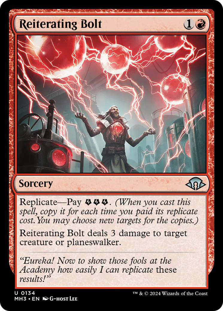 Reiterating Bolt (MH3-134) - Modern Horizons 3 Foil [Uncommon]