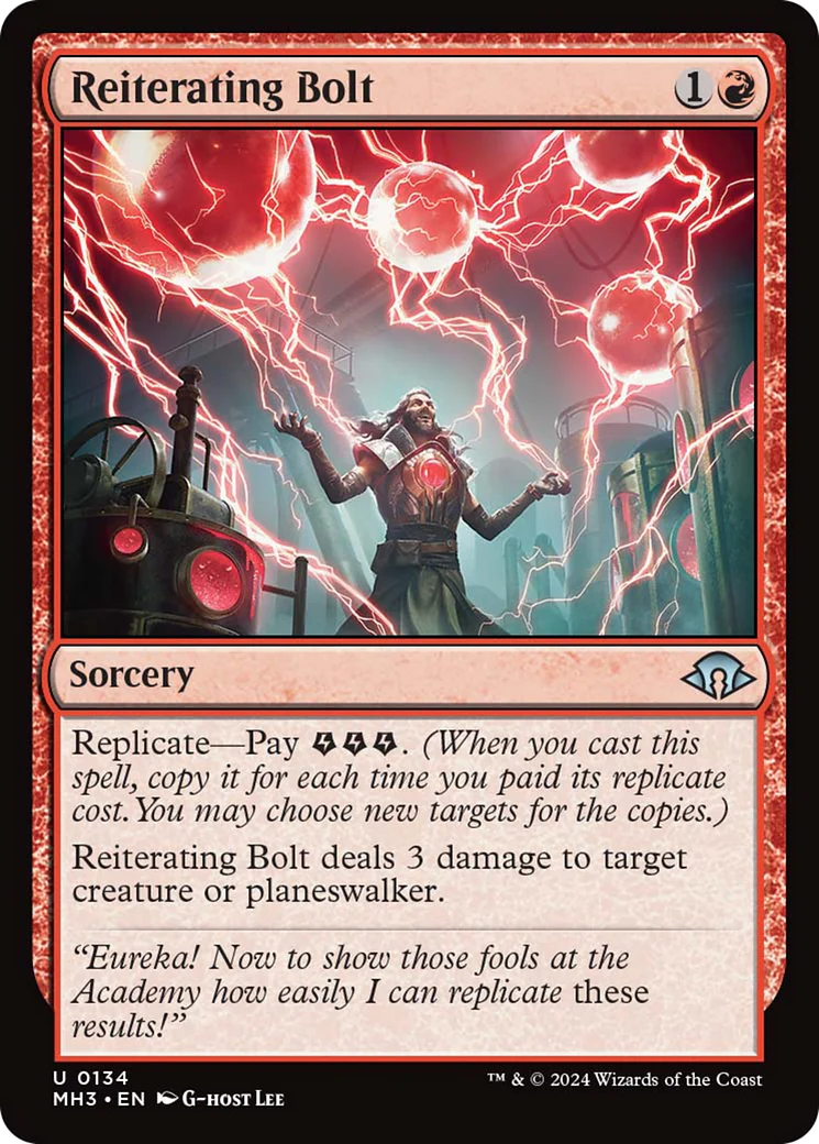 Reiterating Bolt (MH3-134) - Modern Horizons 3 [Uncommon]