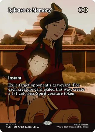 Release to Memory (Borderless) (TLE-005) - Avatar: The Last Airbender: Eternal-Legal [Mythic]