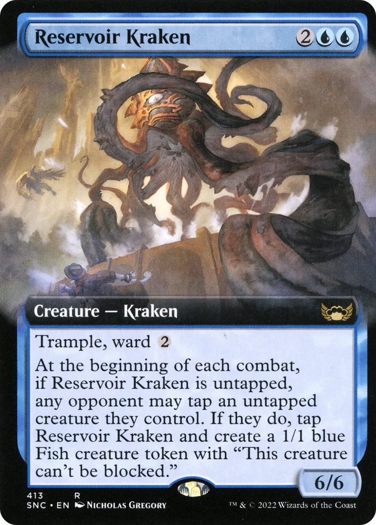 Reservoir Kraken (SNC-413) - Streets of New Capenna: (Extended Art) [Rare]