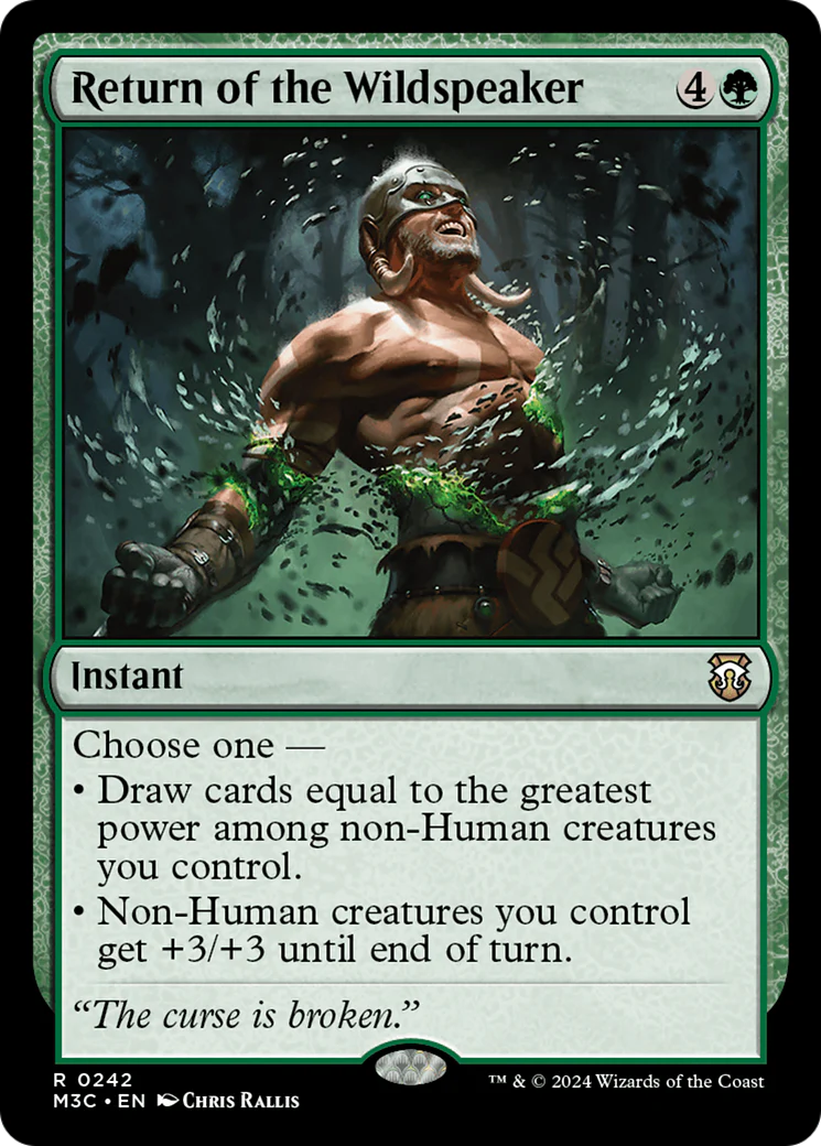 Return of the Wildspeaker (M3C-242) - Modern Horizons 3 Commander Foil [Rare]