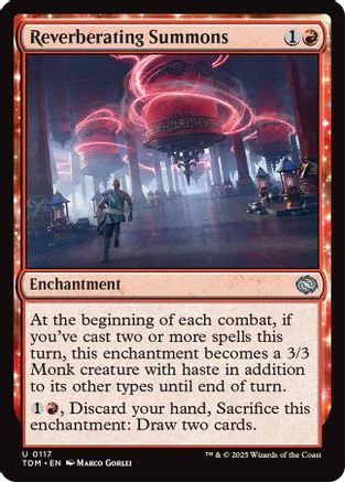 Reverberating Summons (TDM-117) - Tarkir: Dragonstorm [Uncommon]