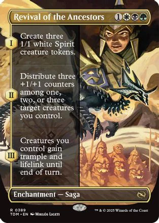 Revival of the Ancestors (Borderless) (TDM-389) - Tarkir: Dragonstorm [Rare]