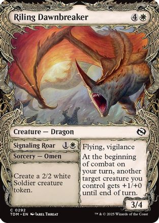 Riling Dawnbreaker (Showcase) (TDM-292) - Tarkir: Dragonstorm [Common]