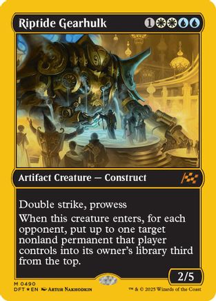 Riptide Gearhulk (First-Place Foil) (DFT-490) - Aetherdrift Foil [Mythic]