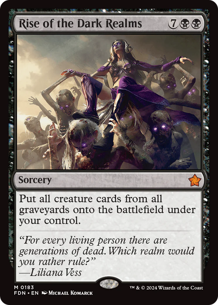 Rise of the Dark Realms (FDN-183) - Foundations Foil [Mythic]