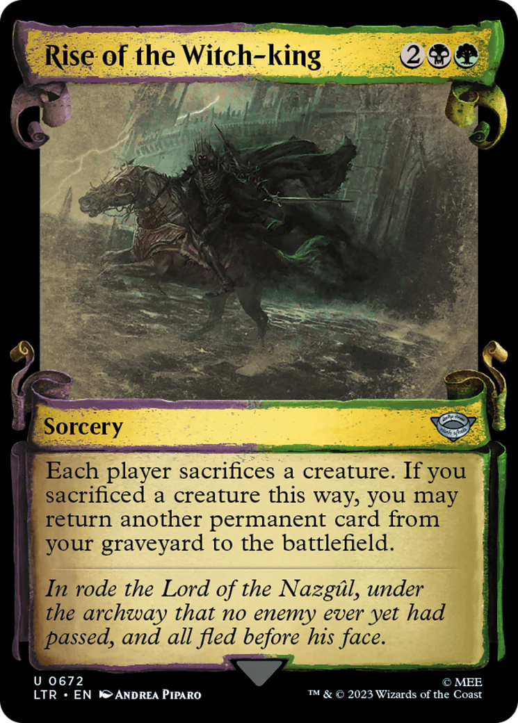 Rise of the Witch-king (LTR-672) - The Lord of the Rings: Tales of Middle-earth: (Showcase) Scroll Foil [Uncommon]