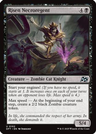 Risen Necroregent (DFT-102) - Aetherdrift Foil [Uncommon]