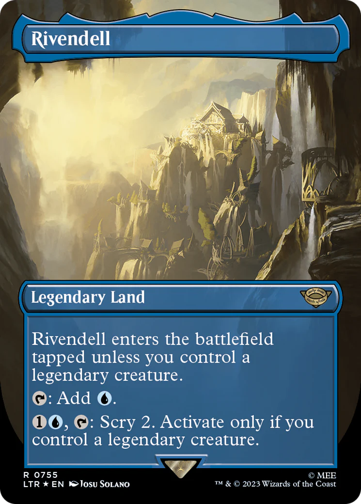 Rivendell (LTR-755) - The Lord of the Rings: Tales of Middle-earth (Borderless) Surge Foil [Rare]