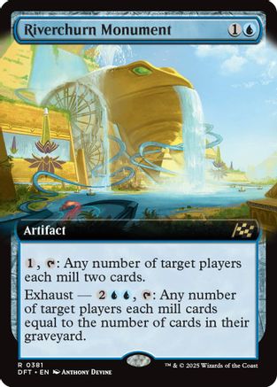 Riverchurn Monument (Extended Art) (DFT-381) - Aetherdrift Foil [Rare]