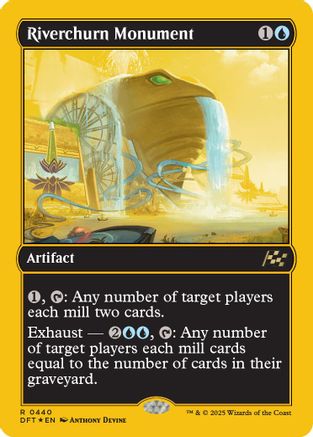 Riverchurn Monument (First-Place Foil) (DFT-440) - Aetherdrift Foil [Rare]