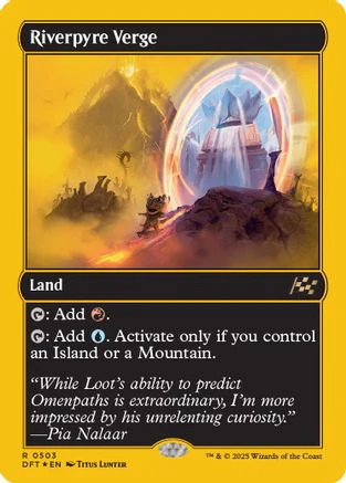 Riverpyre Verge (First-Place Foil) (DFT-503) - Aetherdrift Foil [Rare]