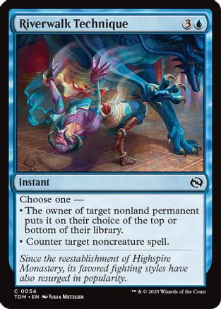 Riverwalk Technique (TDM-054) - Tarkir: Dragonstorm Foil [Common]