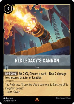 RLS Legacy's Cannon (202/204) - Ursulas Return Cold Foil [Rare]