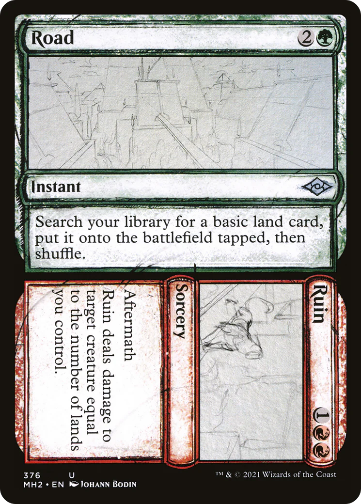 Road // Ruin (MH2-376) - Modern Horizons 2: (Showcase) [Uncommon]