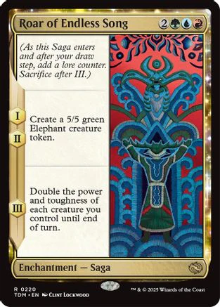 Roar of Endless Song (TDM-220) - Tarkir: Dragonstorm [Rare]