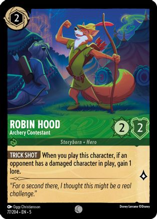 Robin Hood - Archery Contestant (77/204) - Shimmering Skies Cold Foil [Common]