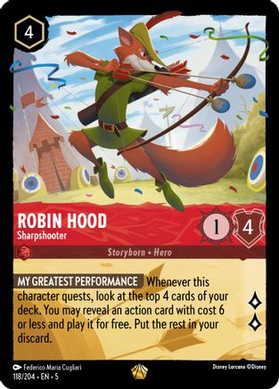 Robin Hood - Sharpshooter (118/204) - Shimmering Skies  [Legendary]