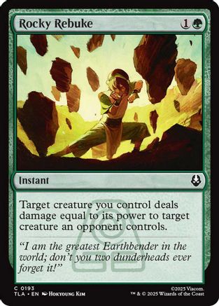Rocky Rebuke (TLA-193) - Avatar: The Last Airbender Foil [Common]