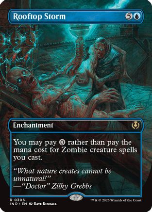 Rooftop Storm (Borderless) (INR-306) - Innistrad Remastered [Rare]