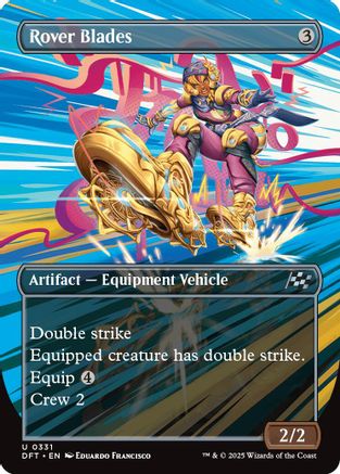 Rover Blades (Borderless) (DFT-331) - Aetherdrift Foil [Uncommon]