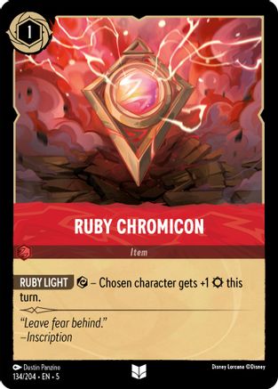 Ruby Chromicon (134/204) - Shimmering Skies Cold Foil [Uncommon]
