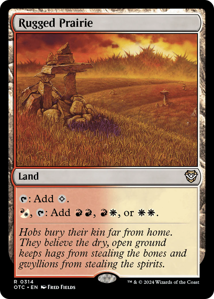 Rugged Prairie (OTC-314) - Outlaws of Thunder Junction Commander [Rare]