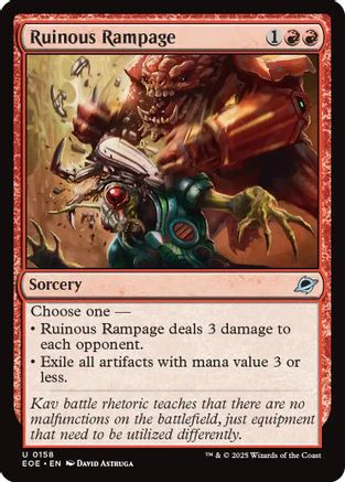 Ruinous Rampage (EOE-158) - Edge of Eternities [Uncommon]