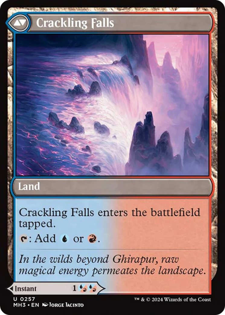 Rush of Inspiration // Crackling Falls (MH3-257) - Modern Horizons 3 Foil [Uncommon] - Image 2