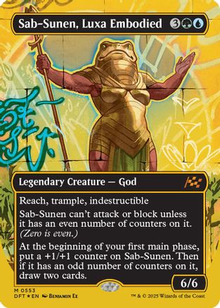 Sab-Sunen, Luxa Embodied (Borderless) (First-Place Foil) (DFT-553) - Aetherdrift Foil [Mythic]