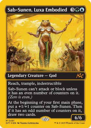 Sab-Sunen, Luxa Embodied (First-Place Foil) (DFT-491) - Aetherdrift Foil [Mythic]